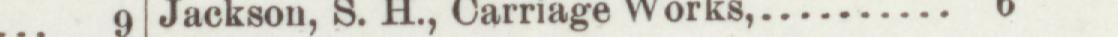 The line reading Jackson, S. H., Carriage works in the 1892 atlas index
