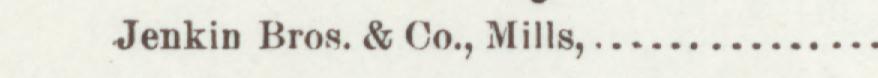 The line reading Jenkin Bros. & Co., Mills in the 1896 atlas index