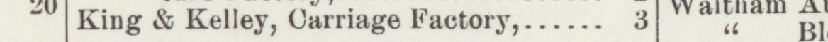 The line reading King & Kelley, Carriage Factory in the 1903 atlas index
