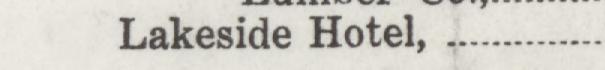 The line reading Lakeside Hotel in the 1929 atlas index