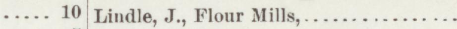 The line reading Lindle, J., Flour Mills in the 1890 atlas index