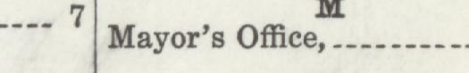 The line reading Mayor's Office in the 1916 atlas index