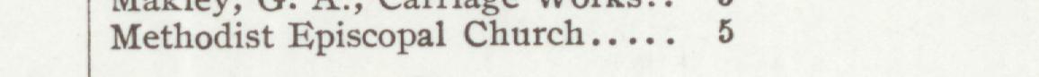 The line reading Methodist Episcopal Church in the 1907 atlas index