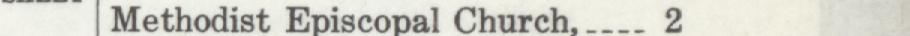 The line reading Methodist Episcopal Church, ._ in the 1912 atlas index