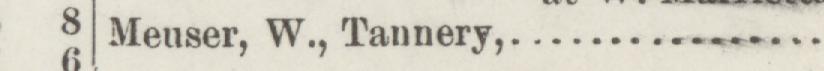 The index line reading Menser, W., Tannery in the 1890 atlas