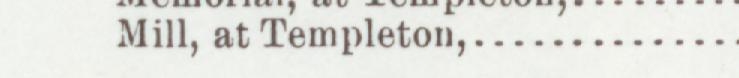 The line reading Mill, at Templeton in the 1905 atlas index