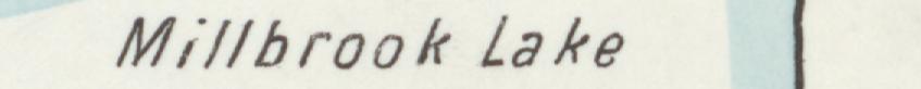 The line reading Millbrook Lake in the 1911 atlas index