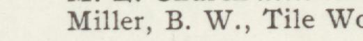The line reading Miller, B. W in the 1901 atlas index
