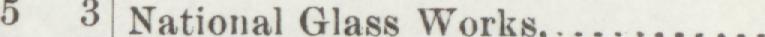 The index line reading National Glass Works in the 1895 atlas