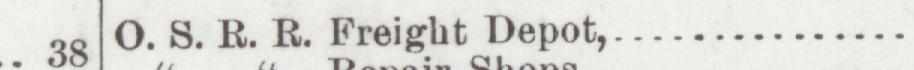 The line reading O.S.R.R.Freight Depot in the 1891 atlas index