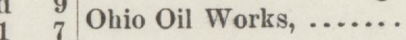 The index line reading Ohio Oil Works in the 1890 atlas
