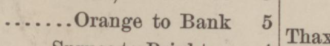 The line reading Orange to Bank in the 1885 atlas index