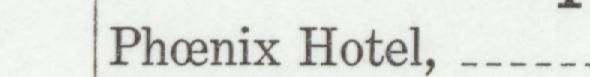 The line reading Phoenix Hotel in the 1910 atlas index