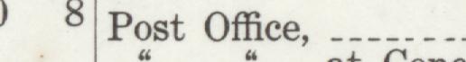 The line reading Post Office in the 1909 atlas index