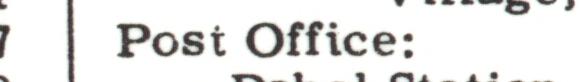 The line reading Post Office: in the 1956 atlas index