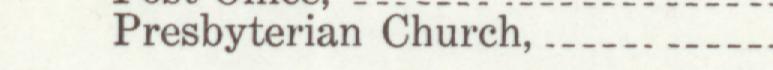 The line reading Presbyterian Church in the 1912 atlas index