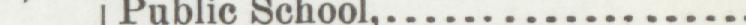 The line reading Puble school in the 1899 atlas index