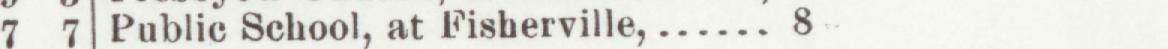 The line reading Public School, at Fisberville in the 1904 atlas index
