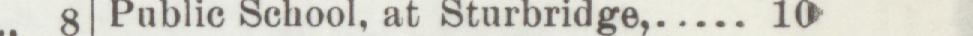 The line reading Publie School, at Sturbridge in the 1899 atlas index