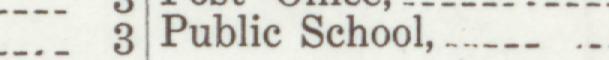 The line reading Publie School in the 1919 atlas index