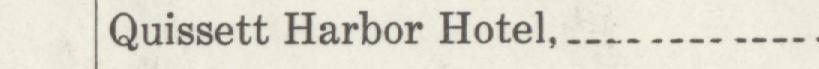 The line reading Quissett Harbor Hotel in the 1923 atlas index