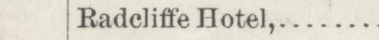 The line reading Radeliffe Hotel in the 1884 atlas index