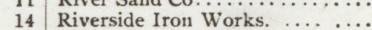 The line reading Riverside Iron Works in the 1907 atlas index