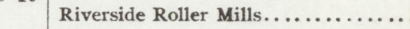 The index line reading Riverside Roller Mills in the 1907 atlas