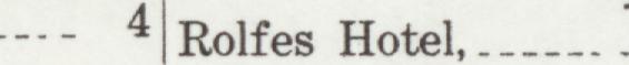The index line reading Rolfes Hotel in the 1909 atlas