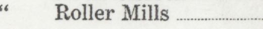 The line reading Roller Mills in the 1929 atlas index