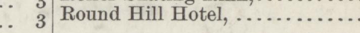 The line reading Round Hill Hotel in the 1884 atlas index