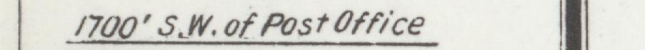 The line reading S.W. of Post Office in the 1907 atlas index