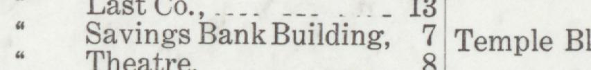 The line reading Savings Bank Building in the 1920 atlas index