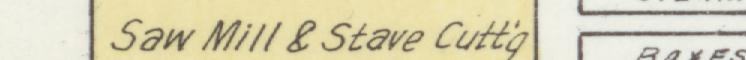The line reading Saw Mill & Stave Cutto in the 1899 atlas index