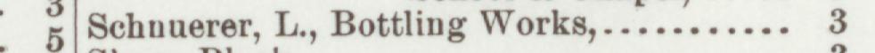 The line reading Schnuerer, L., Bottling Works in the 1893 atlas index