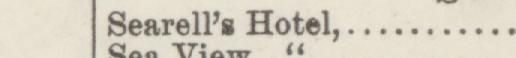 The line reading Searells Hotel in the 1887 atlas index
