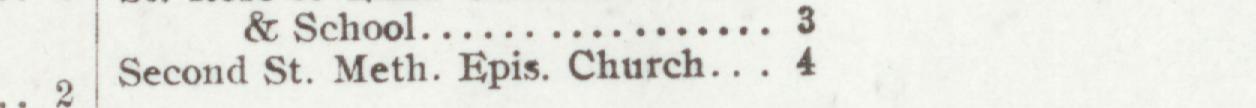 The line reading Second S. Meth. ipis. Church: 3 in the 1908 atlas index