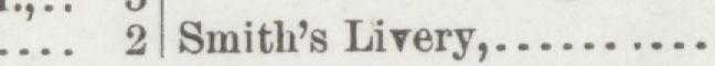 The line reading Smith's Livery in the 1892 atlas index