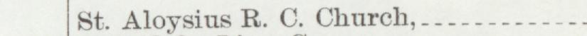 The line reading St. Aloysius R. C. Church in the 1900 atlas index