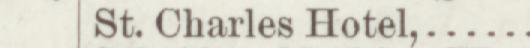 The line reading St. Charles Hotel in the 1884 atlas index