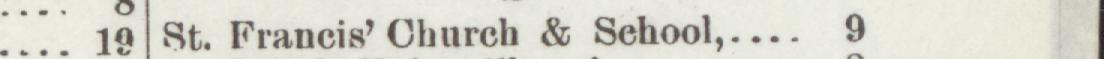 The line reading St. Francis' Church & School in the 1897 atlas index