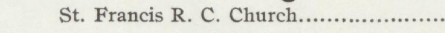 The line reading St. Francis R. C. Church in the 1899 atlas index
