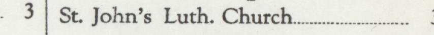The line reading St. John's Luth. Church in the 1924 atlas index