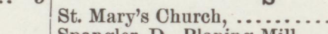 The line reading St.Mary's Church in the 1890 atlas index