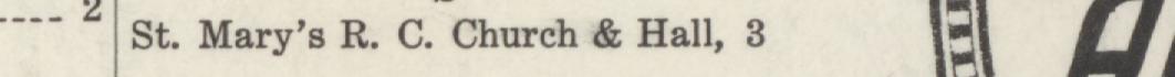 The line reading St.Mary's R.C. Church & Hall,3 in the 1915 atlas index
