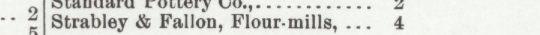 The line reading Strabley & Fallon, Flour mills in the 1902 atlas index