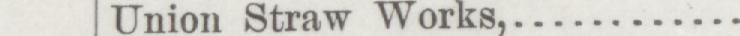 The line reading Union Straw Works in the 1889 atlas index