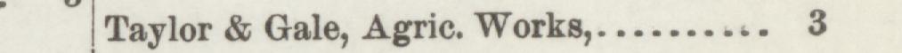 The line reading Taylor & Gale, Agric. Works in the 1891 atlas index
