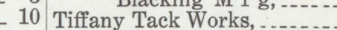 The line reading Tiffany Tack Works in the 1917 atlas index