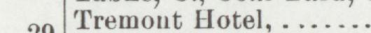 The line reading Tremont Hotel in the 1892 atlas index